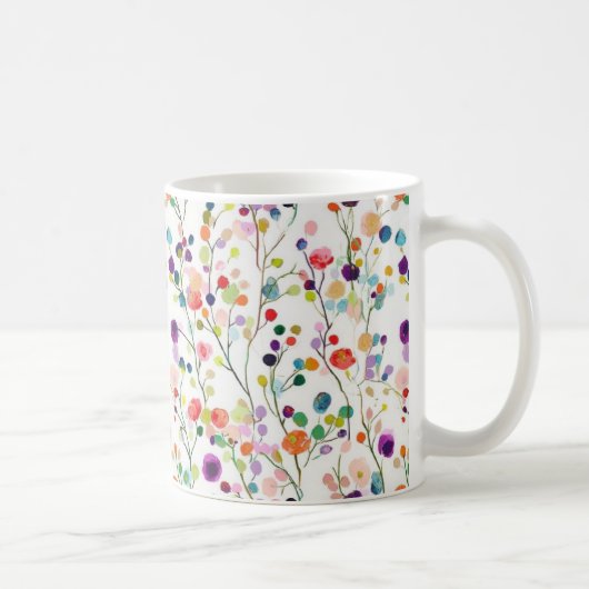 Farbige Candy Gem Blume Tasse & Tumblers (Rechts)