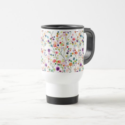 Farbige Candy Gem Blume Tasse & Tumblers (VorderseiteRechts)