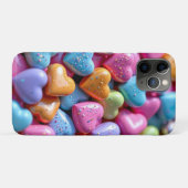 Farbige Candy Love Hearts Case-Mate iPhone Hülle (Rückseite (Horizontal))