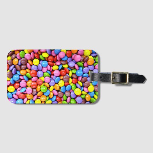 Farbige Candy Pieces Gepäckanhänger (Vorderseite (Horizontal))