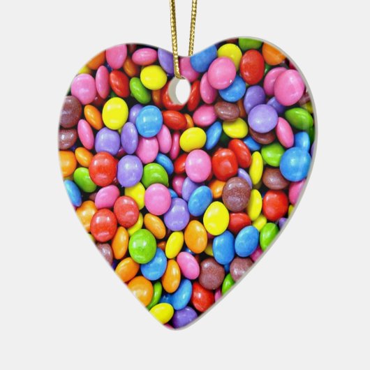 Farbige Candy Pieces Keramik Ornament (Links)