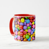 Farbige Candy Pieces Tasse (Vorderseite Links)