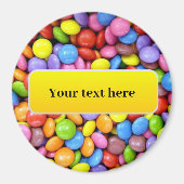 Farbige Candy Pieces TEMPLATE Magnet (Vorne)