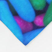 Farbige Candy Sprinkles Fleecedecke (Ecke)