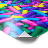 Farbige Candy Sprinkles Fotodruck (Ecke)