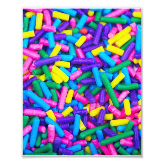 Farbige Candy Sprinkles Fotodruck (Vorne)