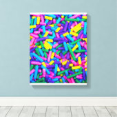 Farbige Candy Sprinkles Leinwanddruck (Insitu (Holzboden))