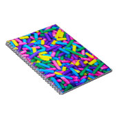 Farbige Candy Sprinkles Notizblock (Rechte Seite)