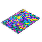 Farbige Candy Sprinkles Notizblock (Linke Seite)