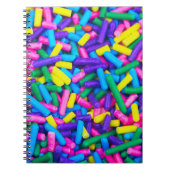 Farbige Candy Sprinkles Notizblock (Vorderseite)