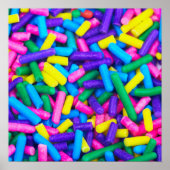 Farbige Candy Sprinkles Poster (Vorne)