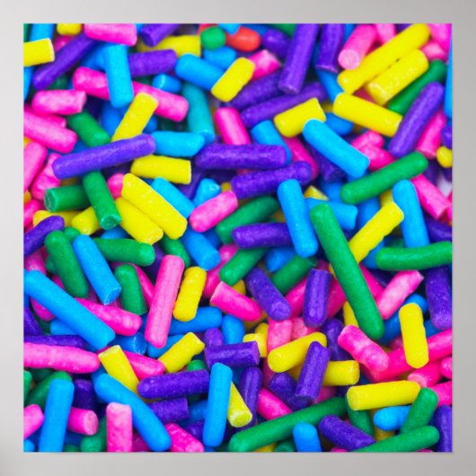 Farbige Candy Sprinkles Poster (Vorne)