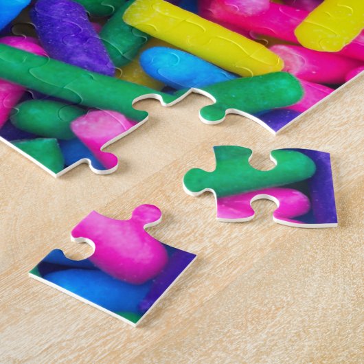 Farbige Candy Sprinkles Puzzle (Seite)