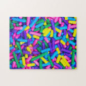Farbige Candy Sprinkles Puzzle (Horizontal)