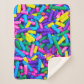 Farbige Candy Sprinkles Sherpadecke (Vorderseite)