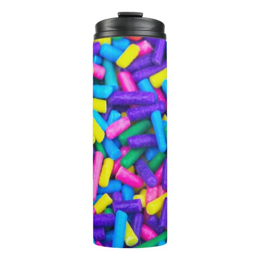 Farbige Candy Sprinkles Thermosbecher (Vorderseite)