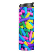 Farbige Candy Sprinkles Thermosbecher (Nach links gedreht)