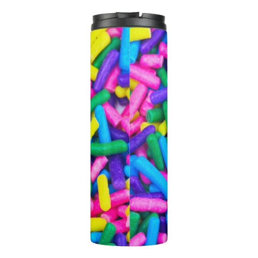 Farbige Candy Sprinkles Thermosbecher (Rückseite)
