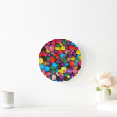 Farbige Candy-Wall-Uhr Runde Wanduhr (Zuhause)