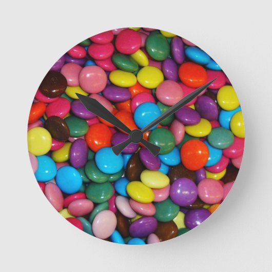 Farbige Candy-Wall-Uhr Runde Wanduhr (Vorderseite)