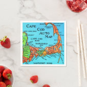 Farbige Cape-Cod-Karte Serviette (Beispiel)