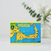 Farbige Cape Cod Postkarte (Stehend Vorderseite)