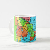 Farbige Cape Cod Postkarten-Karten-Tasse Kaffeetasse (Vorderseite Links)