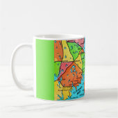 Farbige Cape Cod Postkarten-Karten-Tasse Kaffeetasse (Links)