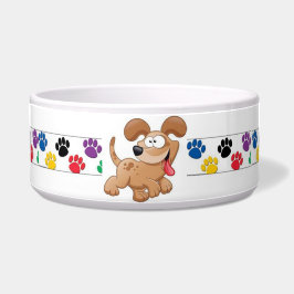 Farbige Cartoon Dog Dish Napf
