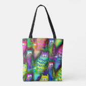 Farbige Cartoon Katzen Tasche (Rückseite)