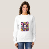 Farbige Cartoon-Maus Sweatshirt (Vorne ganz)