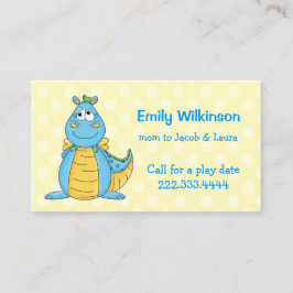 Farbige Cartoon-Mommy-Karte Telefonnummerkarte