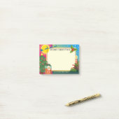 Farbige Cartoon Weihnachts Post It Notes Post-it Klebezettel (Auf Schreibtisch)
