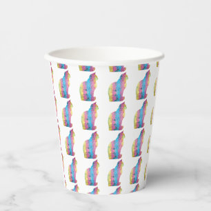 Farbige Cat Paper Cups Pappbecher
