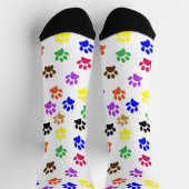 Farbige Cat Pawprints Socken (Oben)