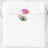 Farbige CD-Aufkleber Runder Aufkleber (Tasche)