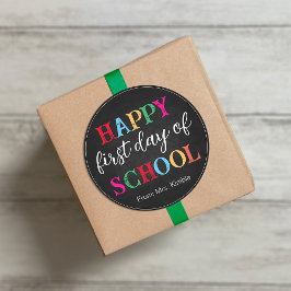 Farbige Chalkboard School Sticker