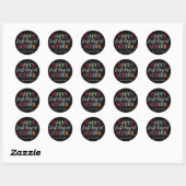 Farbige Chalkboard School Sticker (Blatt)