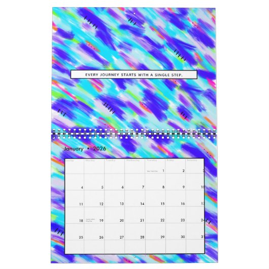 Farbige Chaos Kalender (Jan 2026)