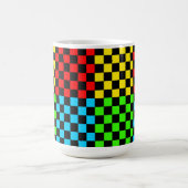 Farbige Checkerboard Retro Style Tasse Cup (Mittel)