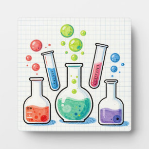 Farbige Chemie-Laborglaswaren Fotoplatte