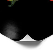Farbige Chili-Pfeffer-Mandala-Kunst Poster (Ecke)
