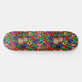 Farbige chinesische Blumen-Skateboard Skateboard (Horizontal)