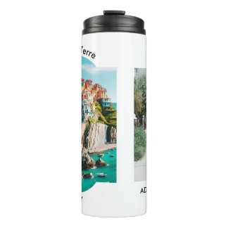 Farbige Cinque Terre, Italien - Anpassbares Foto Thermosbecher