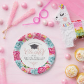 Farbige Circle-Blume bilden die Baureihe 2017 Pappteller (Party)