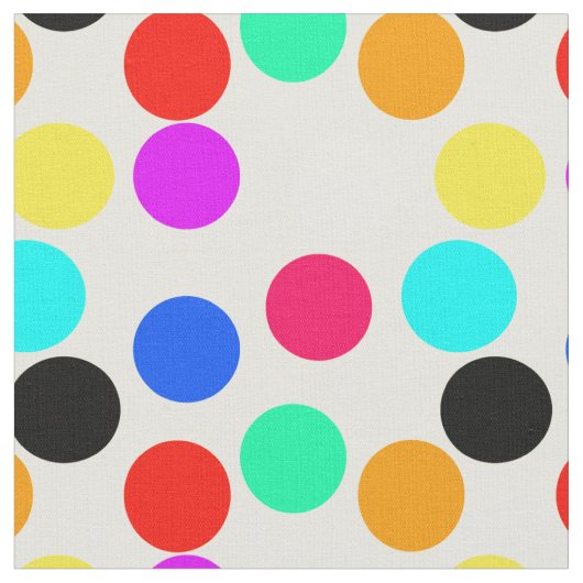 Farbige Circle Dots Stoff (Nahaufnahme)