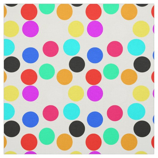 Farbige Circle Dots Stoff (Muster)
