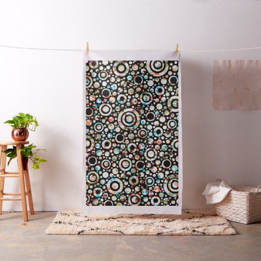 Farbige Circle & Polka Punkte + Ihr Backgr. + Idee Stoff (Beispiel)