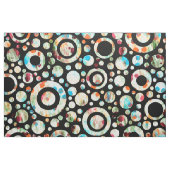 Farbige Circle & Polka Punkte + Ihr Backgr. + Idee Stoff (Fat Quarter (45,7 x 55,9 cm))