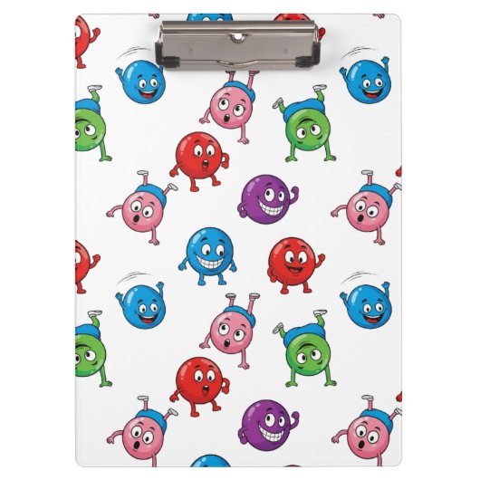 Farbige Circle-Zeichen Klemmbrett (Vorderseite)